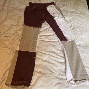 Brown Patch Jeans